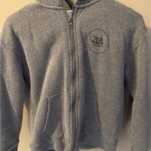Old Navy Kids Full-Zip Gray Hoodie
